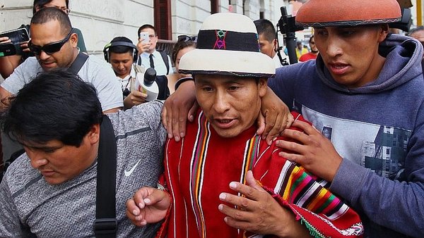 Gregorio Rojas antes de reunirse con Del Solar: Comuneros insisten en liberación de asesores 