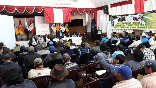 Juntas de usuarios y autoridades regionales conforman mesa técnica agraria de Apurímac