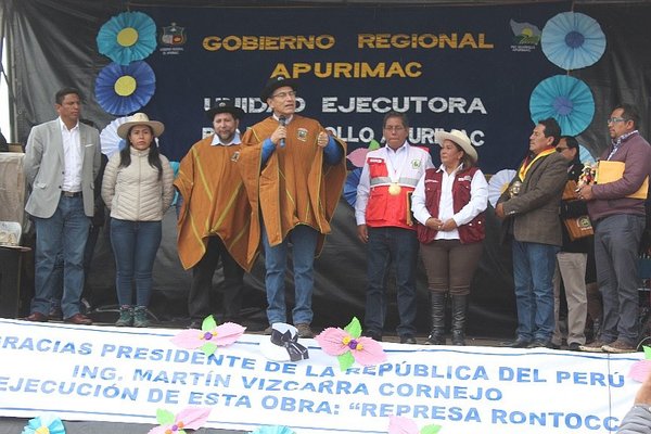 Presidente Vizcarra prometió adelanto de canon minero en Apurímac